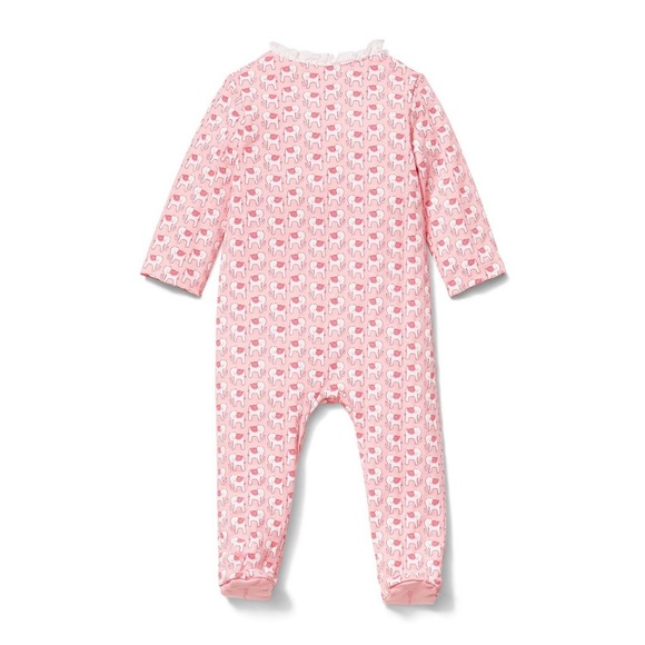 Janie and Jack Pink Elephant Onsie - 6-9M - Picture 2 of 7